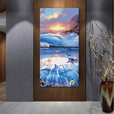 Painting by numbers Azure blue sea underwater world 2-piece shipping from DE